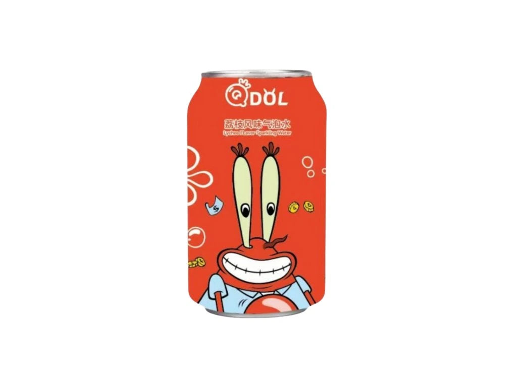 Boisson pétillante QDol Bob l'éponge au litchi 330 ml