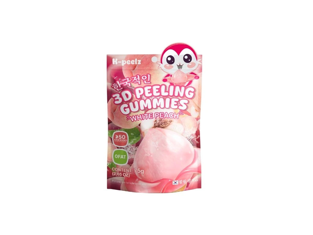 K-Peelz Gummies exfoliants 3D Pêche Blanche  75g (3+2 OFFERTS)
