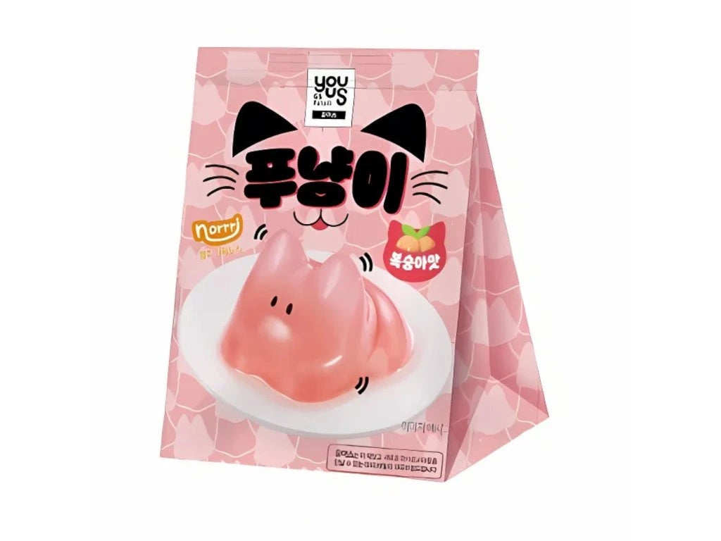 Gelée en forme de chat à la pêche Youus 90g (4+2 OFFERTS)